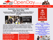 Tablet Screenshot of openday.com.au
